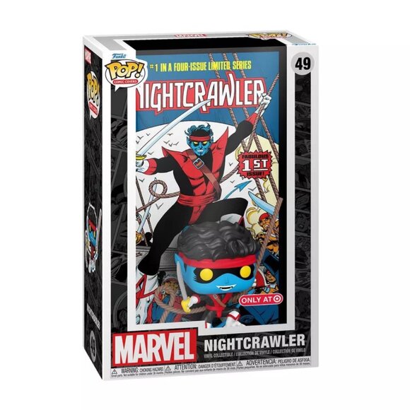 NEW Marvel Nightcrawler Figure Funko Pop Comic Cover Figure #49 - Picture 7 of 8